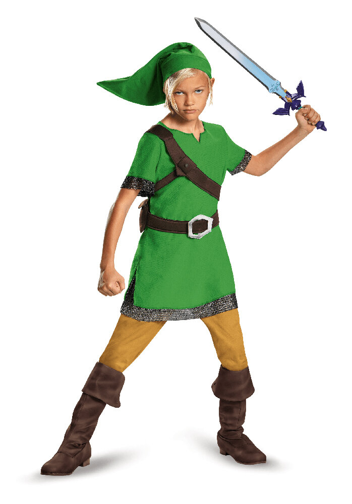 Zelda Link Kostyme 7-8 år