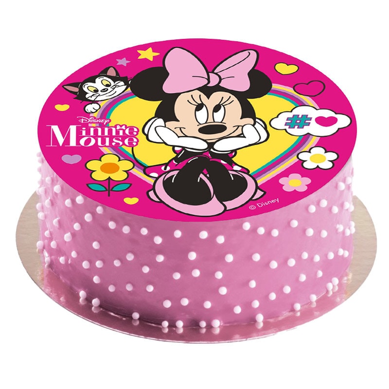 Kakebilde Minnie Mus - Oblat 20 cm (B)