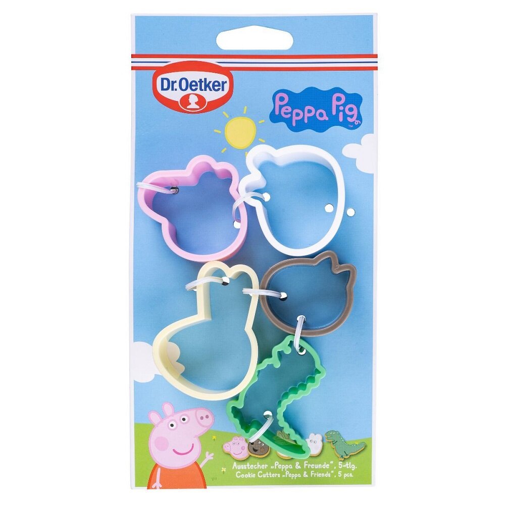 Peppa Gris - Kakeformer Peppa med venner 5 stk.