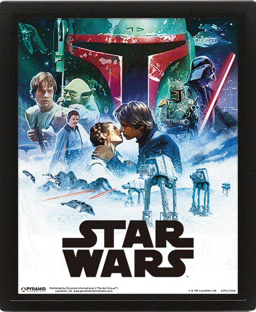 Star Wars - 3D Canvas-plakat Episode IV & V