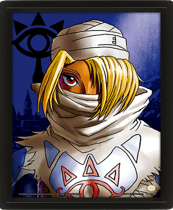 Zelda - 3D Canvas-plakat Zelda to Sheik
