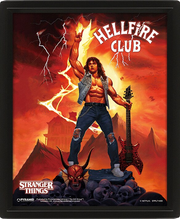 Stranger Things - 3D Canvas-plakat Hellfire Tribute