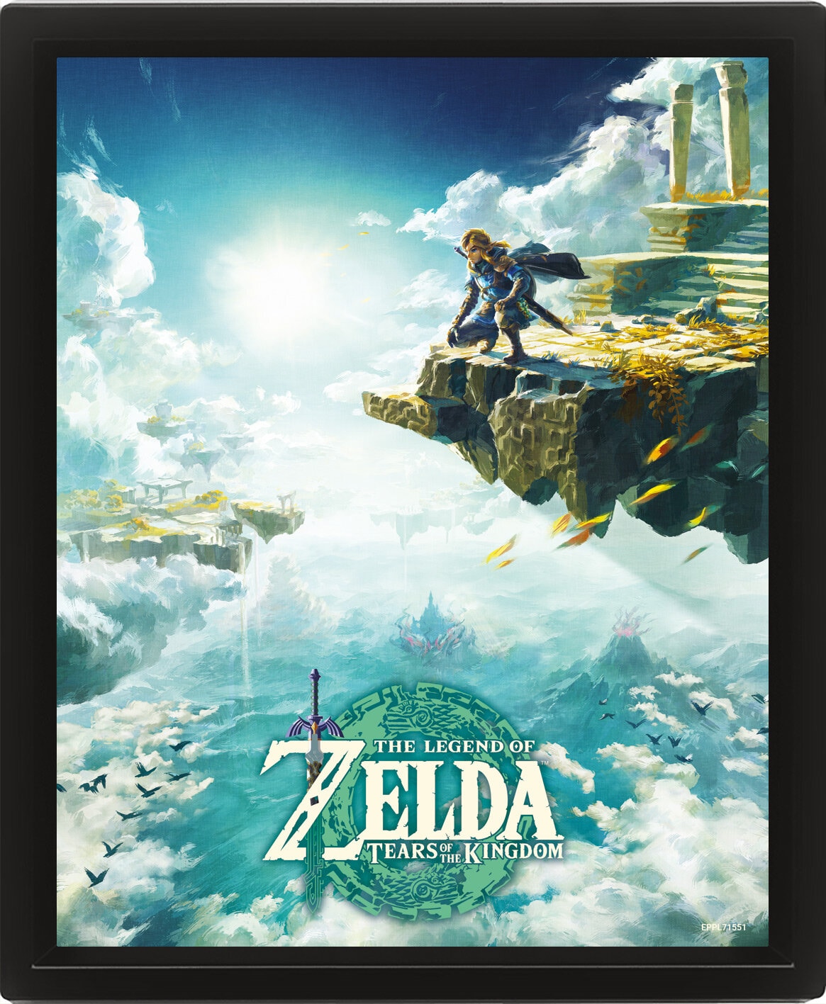 Zelda - 3D Canvas-plakat Tears of the Kingdom