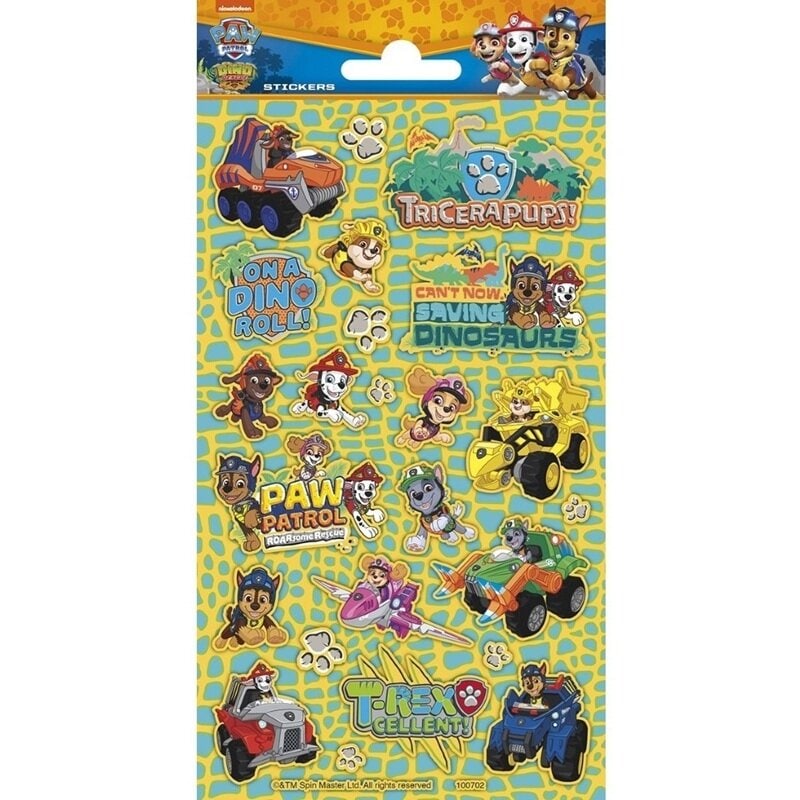 Klistremerker Paw Patrol Dino Rescue 23 stk.
