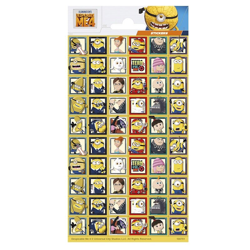Minionene - Klistremerker 60 stk.