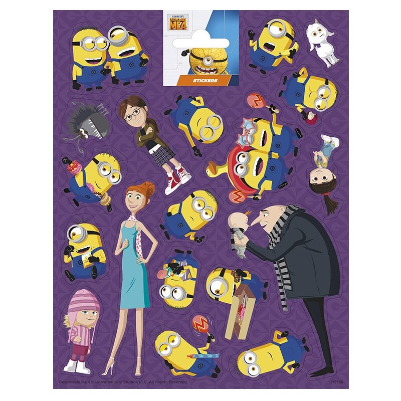 Minionene - Klistremerker 19 stk.