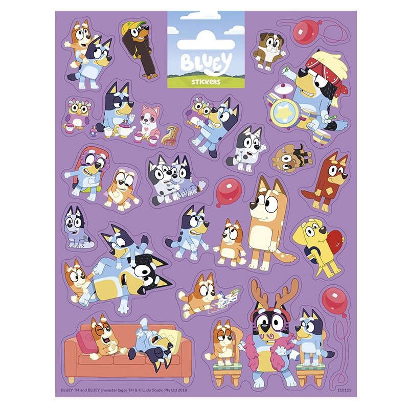 Bluey - Klistremerker 21 stk.