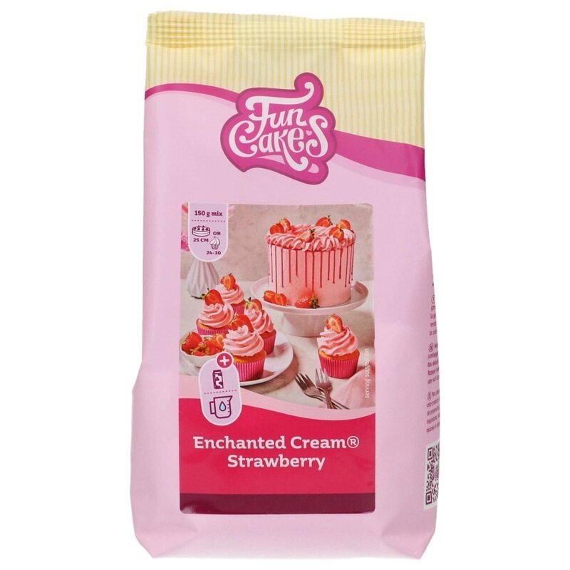 FunCakes Enchanted Cream frostingmix, jordbær 450 gram