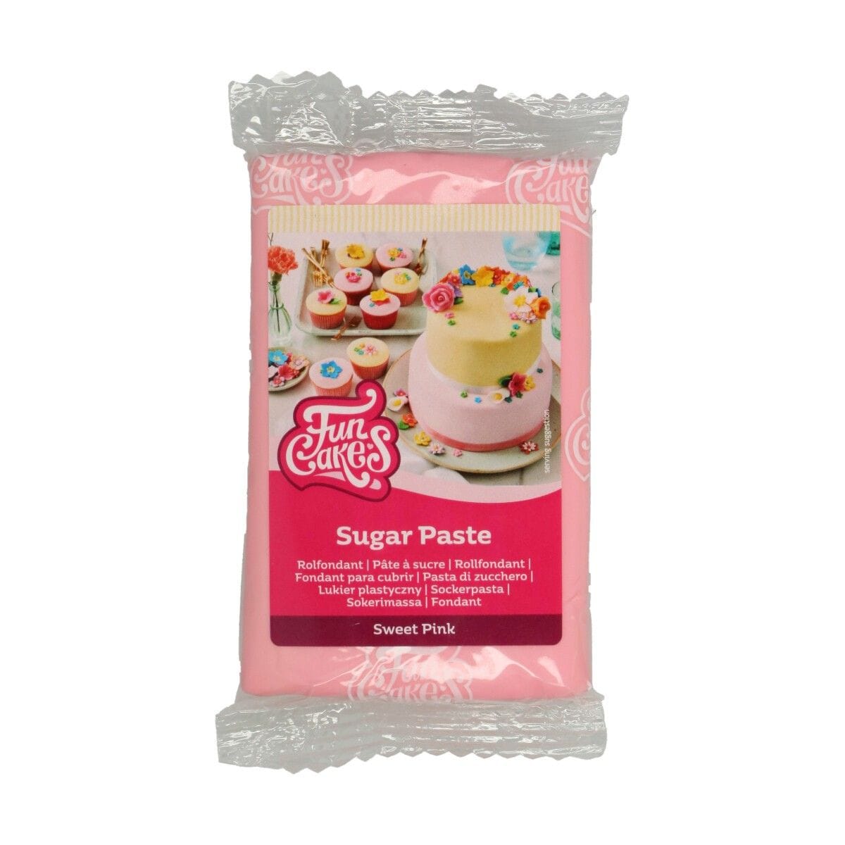 FunCakes Fondant, Lysrosa 250 gram