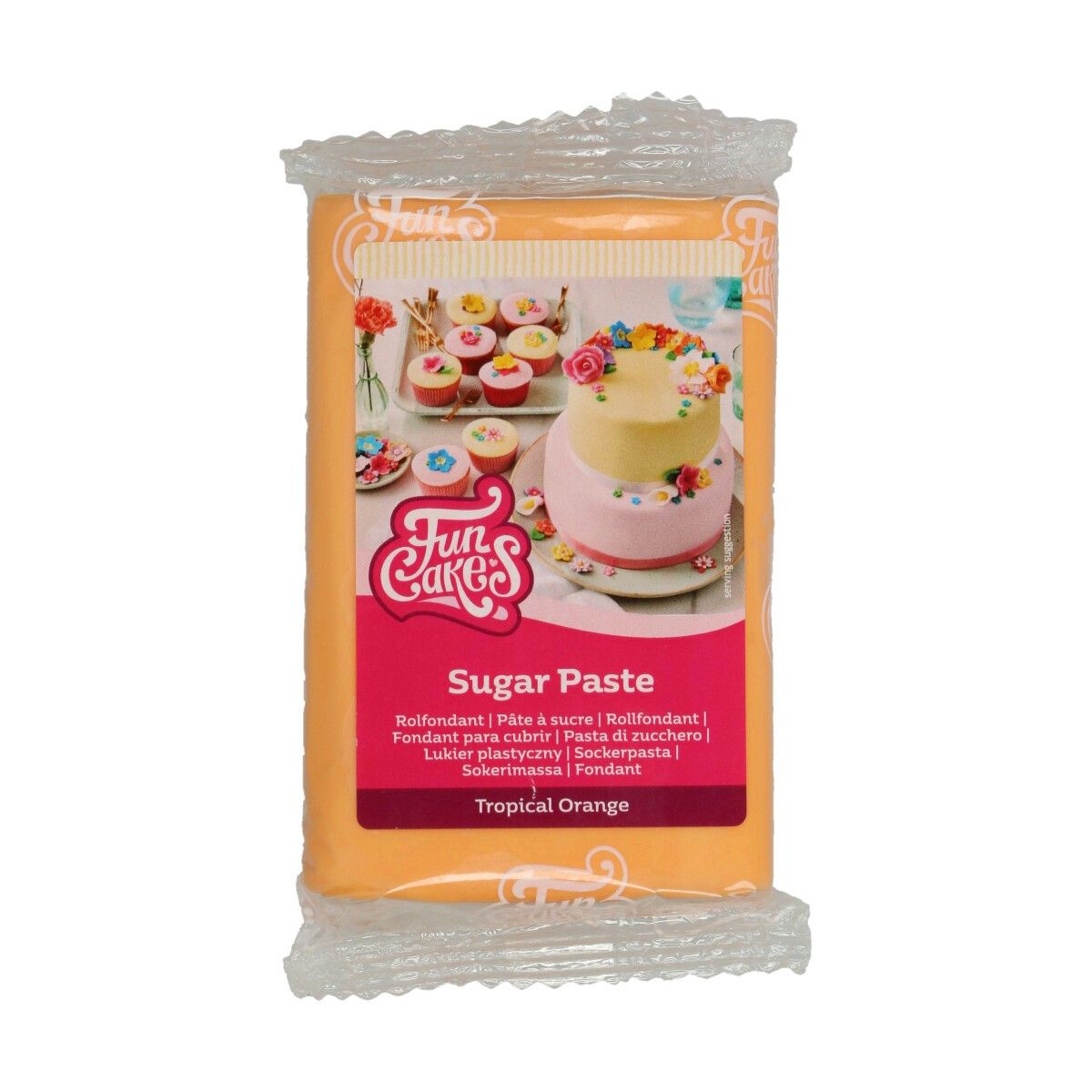 FunCakes - Sukkerpasta Tropisk Oransje 250 gram