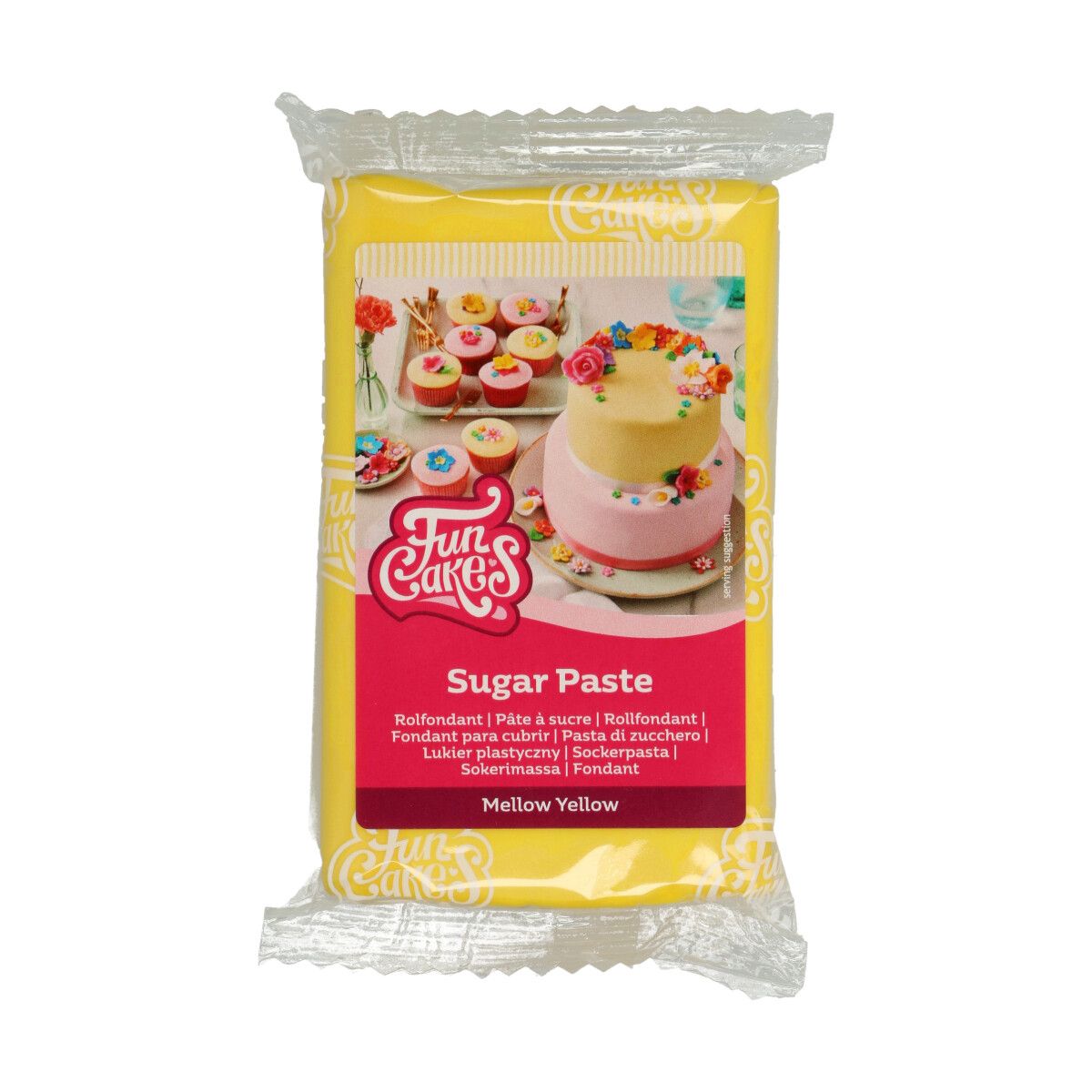 FunCakes Fondant, Gul 250 gram