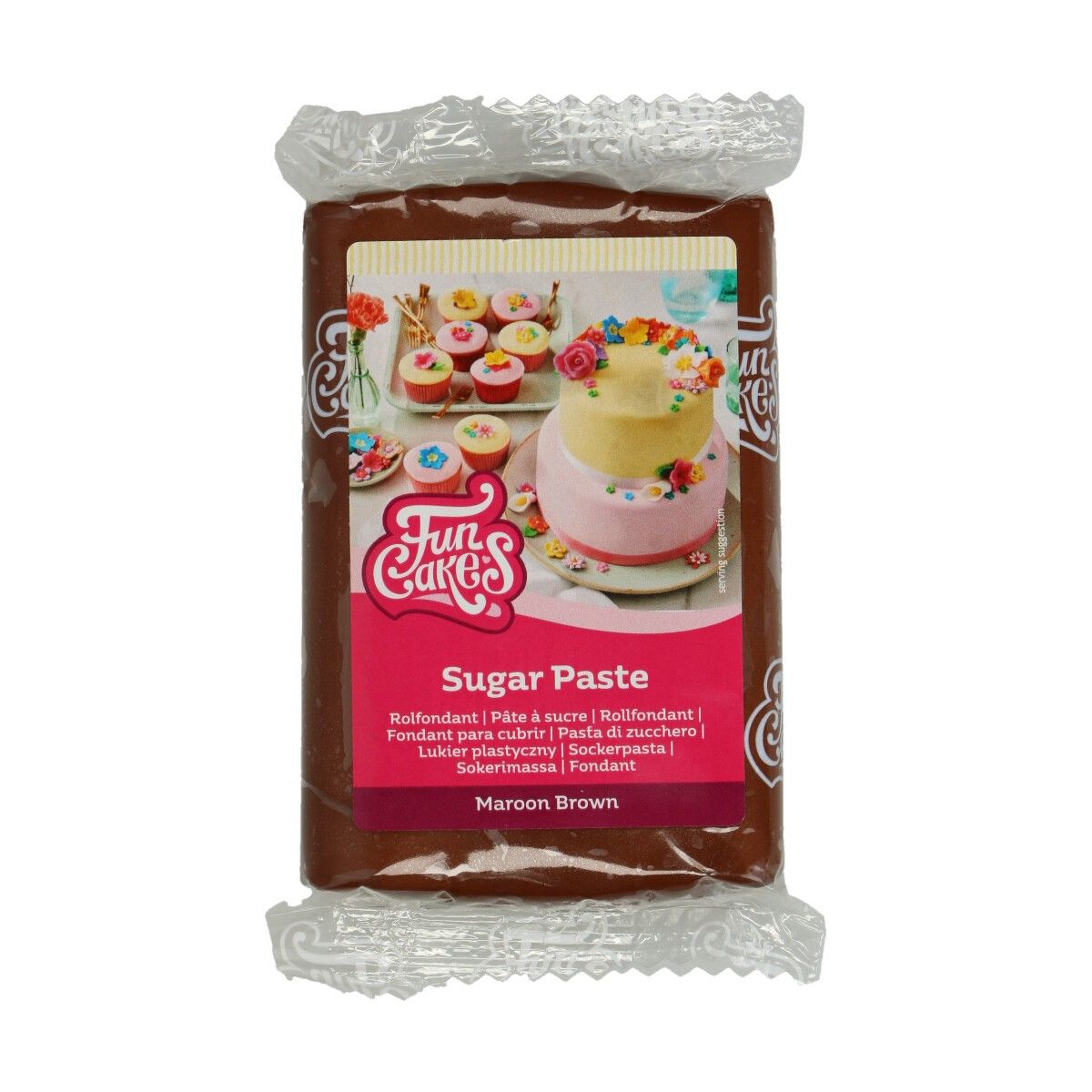 FunCakes - Sukkerpasta Mørkebrun 250 gram