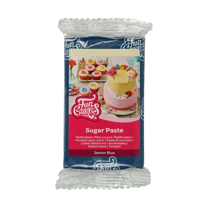 FunCakes - Sukkerpasta Denim Blue 250 gram