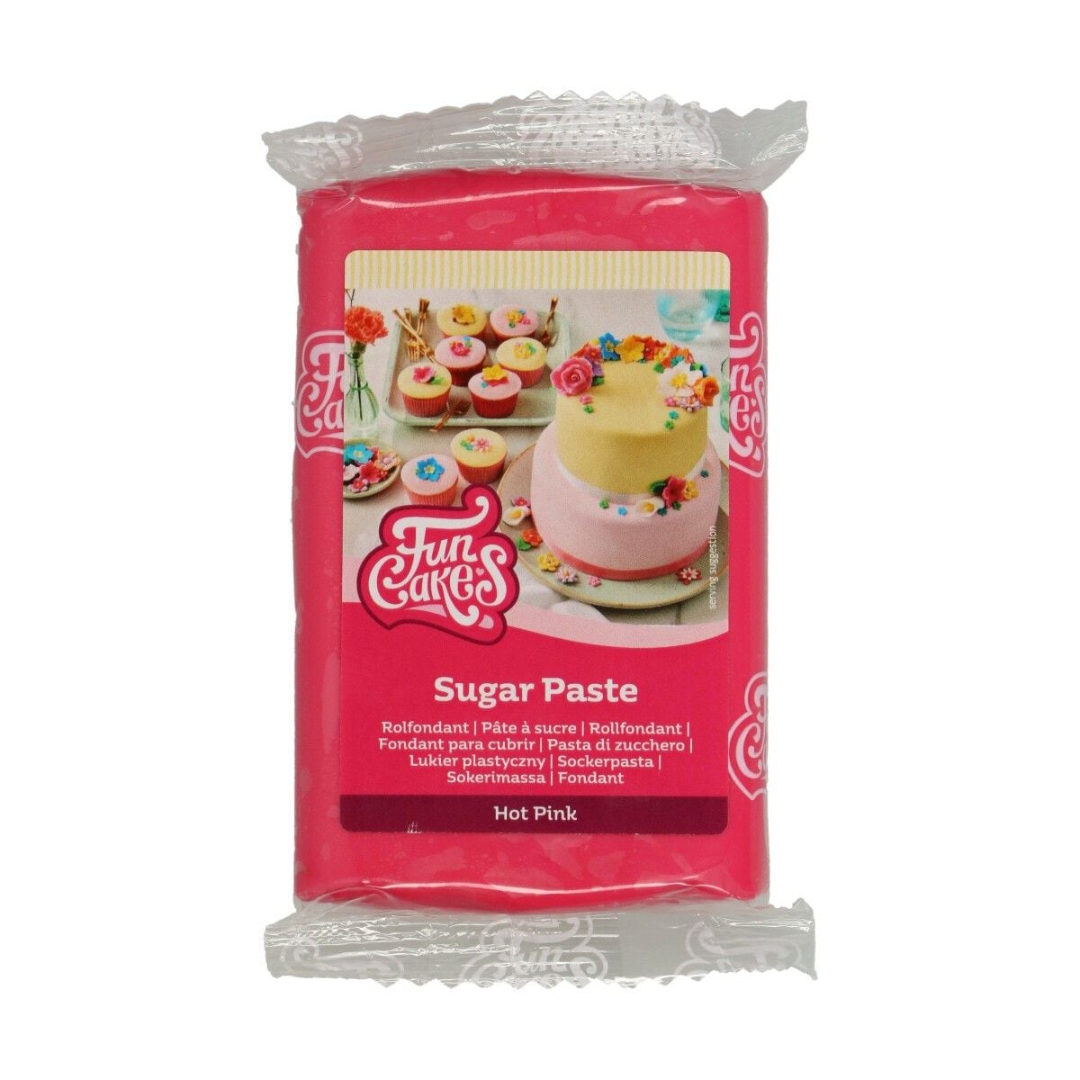 FunCakes - Sukkerpasta Mørkerosa 250 gram