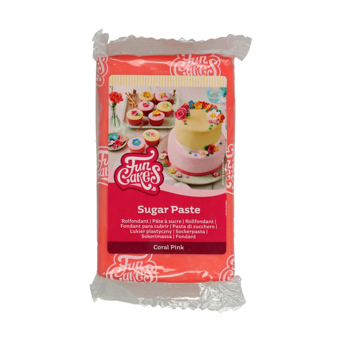 FunCakes - Sukkerpasta Coral Pink 250 gram