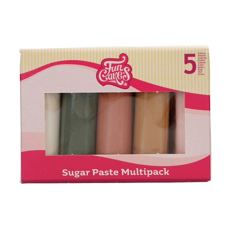 FunCakes - Sukkerpasta Skimrende Fargemix 500 gram