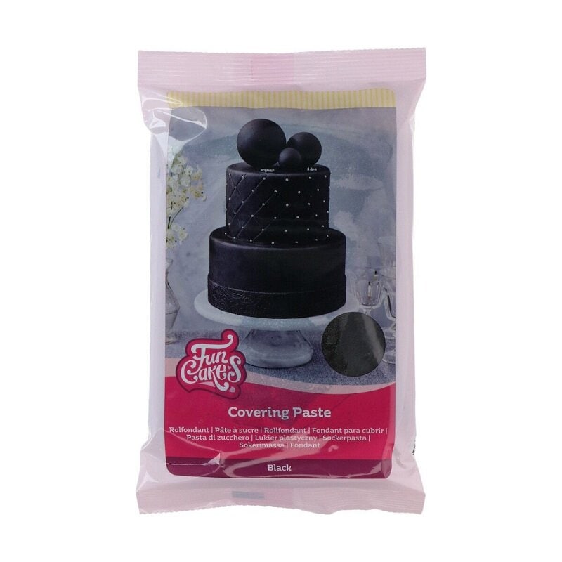 FunCakes - Dekkpasta Svart 500 gram