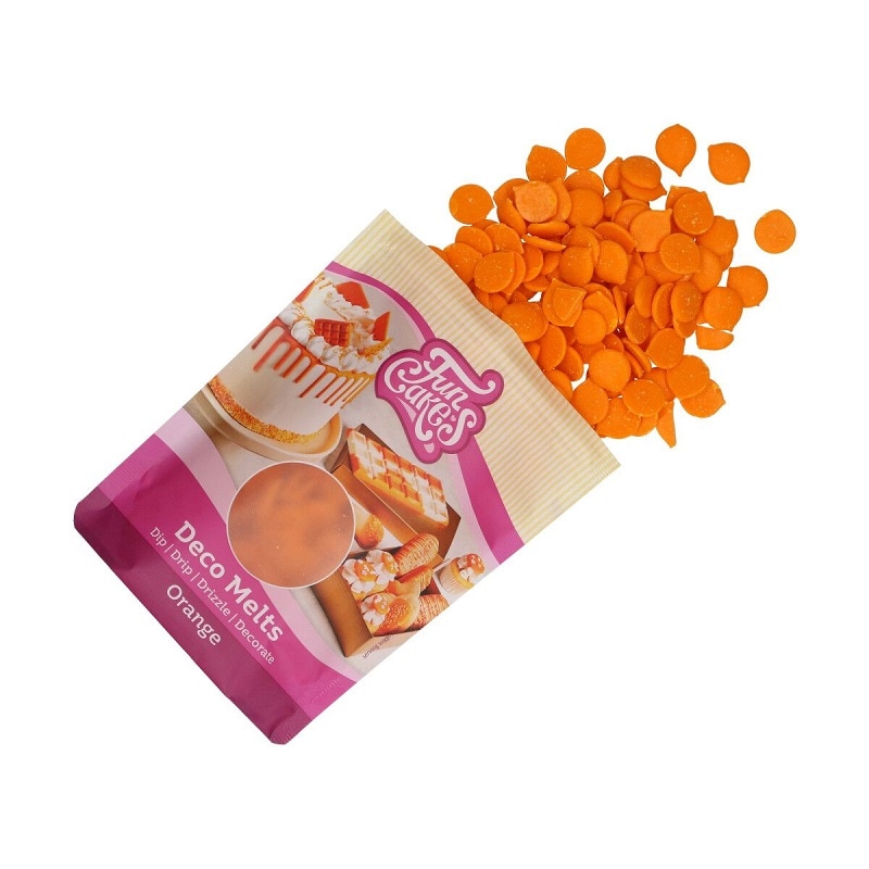 FunCakes - Deco Melts Oransje 250 gram