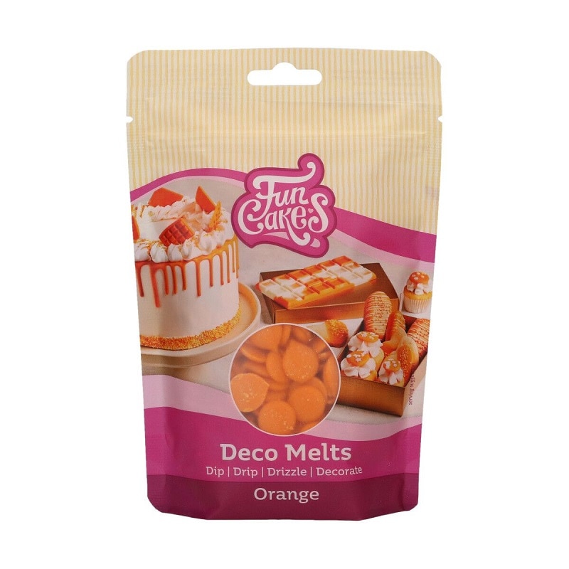 FunCakes - Deco Melts Oransje 250 gram
