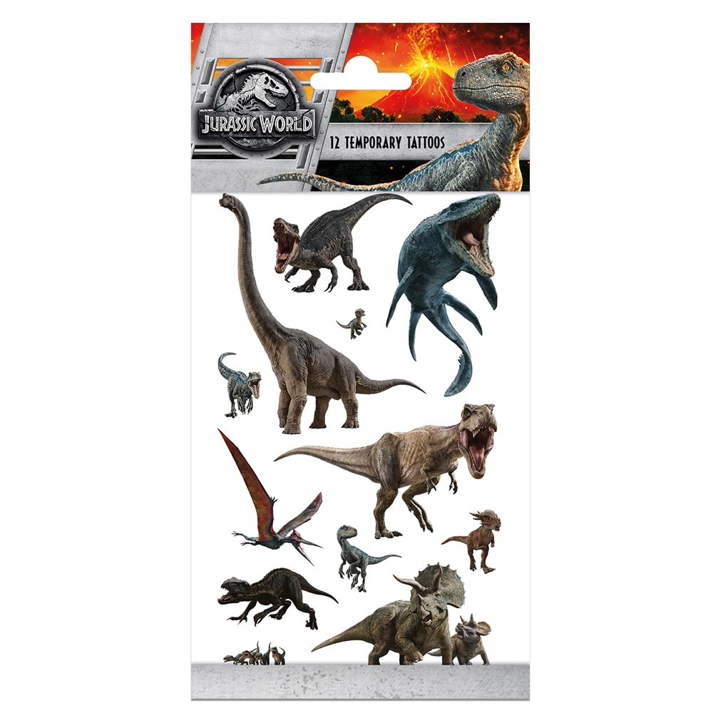 Jurassic World - Tatoveringer 12 stk.