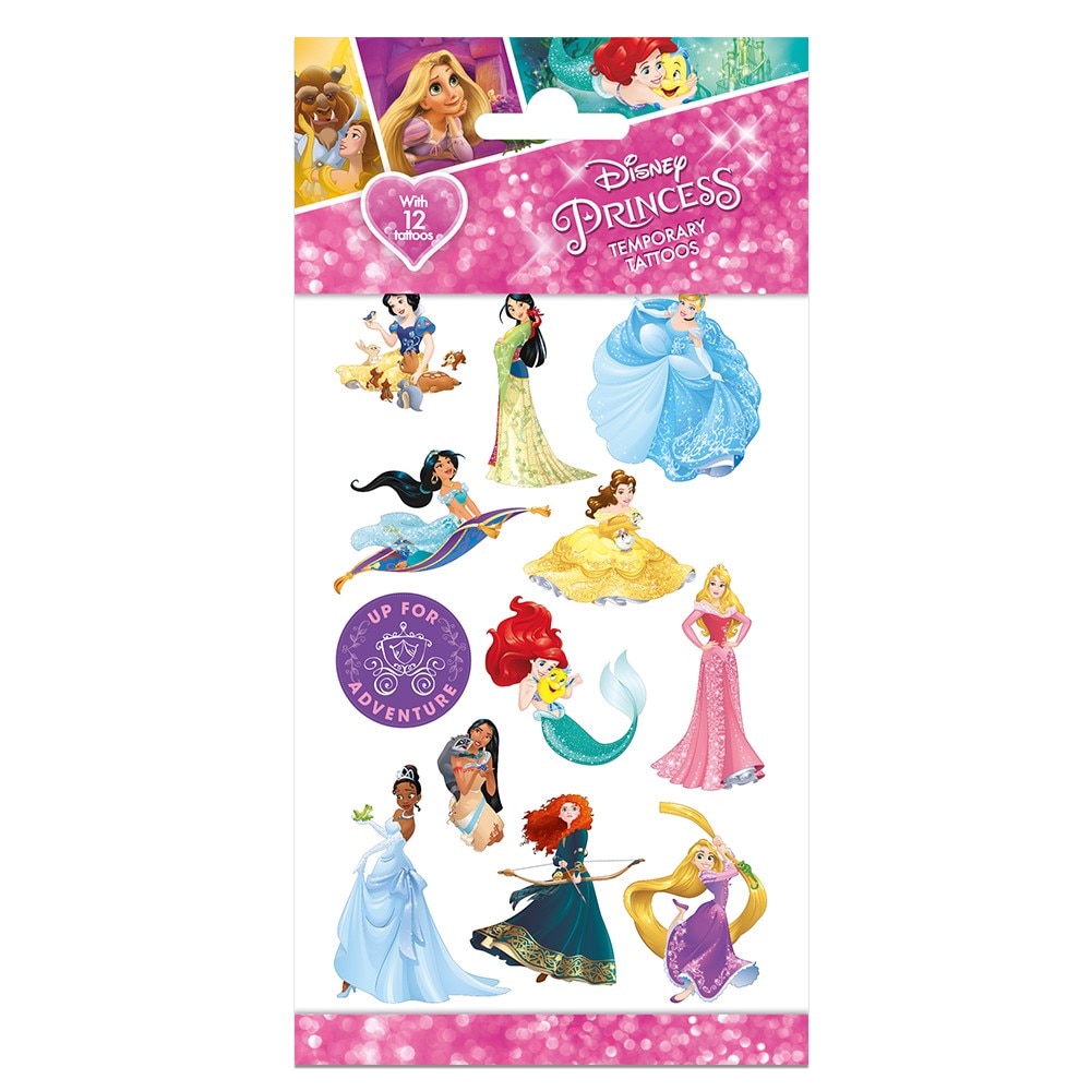 Disney Prinsesser - Tatoveringer 12 stk.