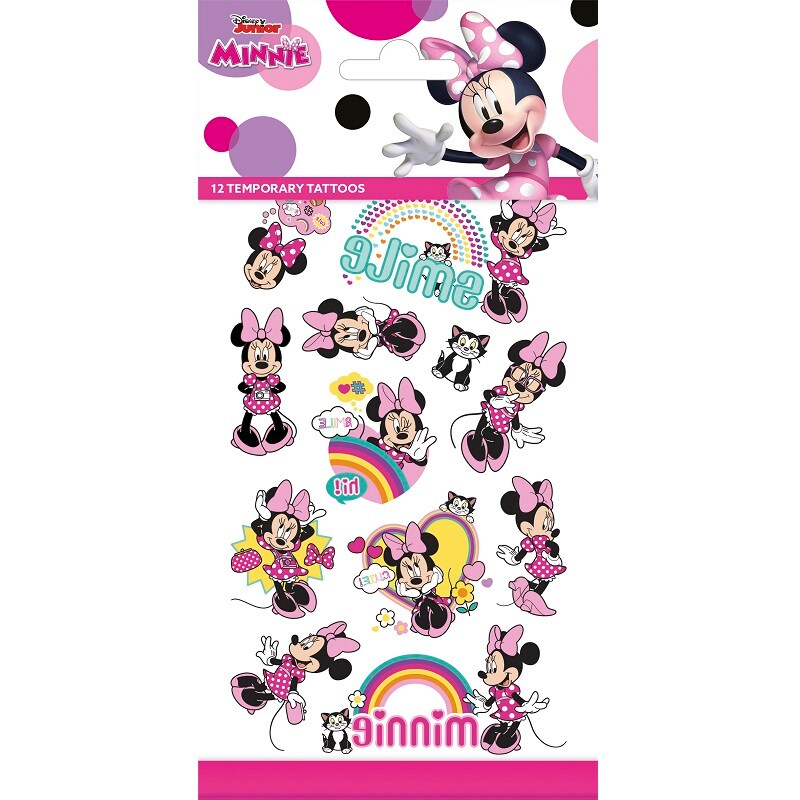 Tatoveringer - Minni Mus 12 stk.