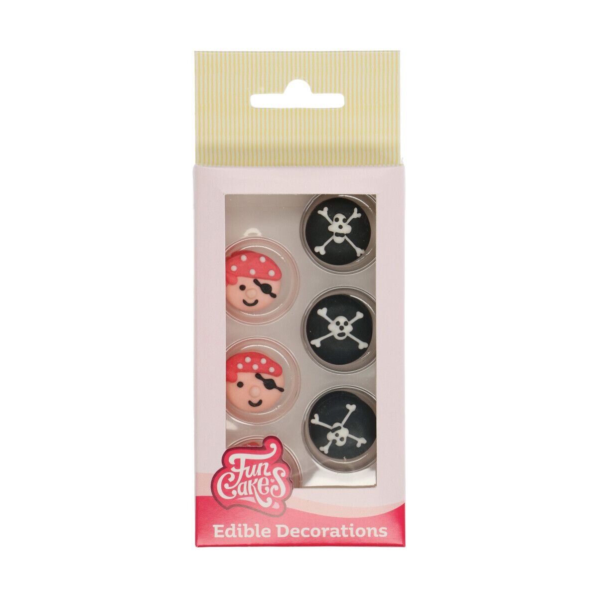 FunCakes - Sukkerdekorasjoner Pirat 12 stk.