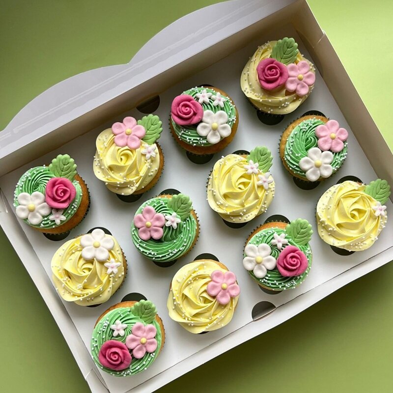 FunCakes - Sukkerdekorasjoner blad 12 stk.