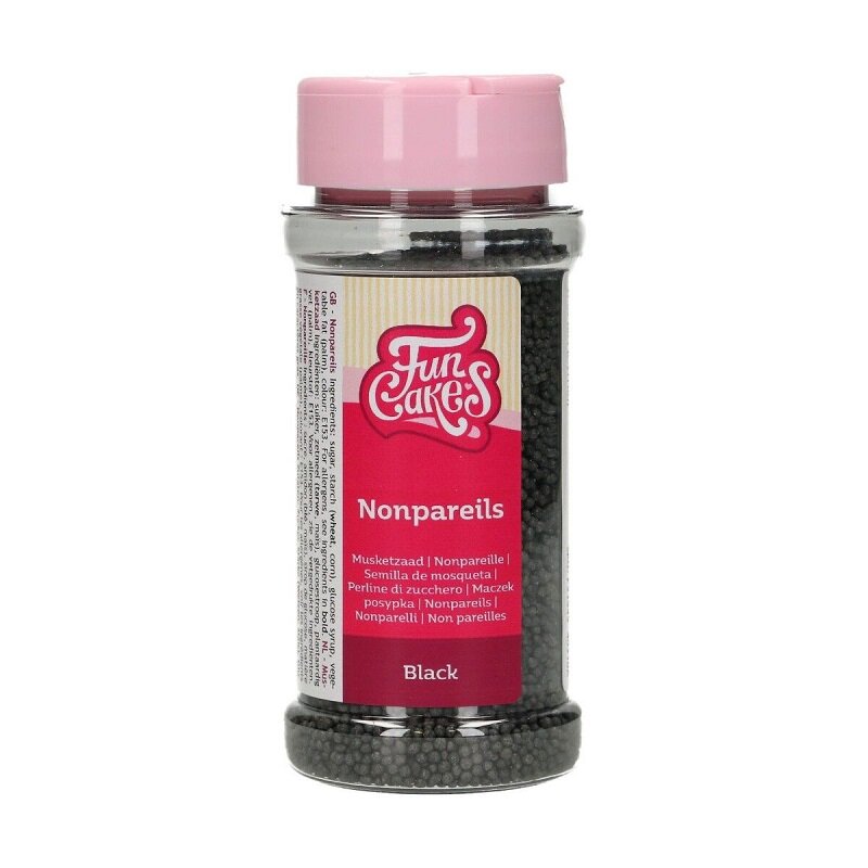 FunCakes - Sukkerperler Svarte 80 gram