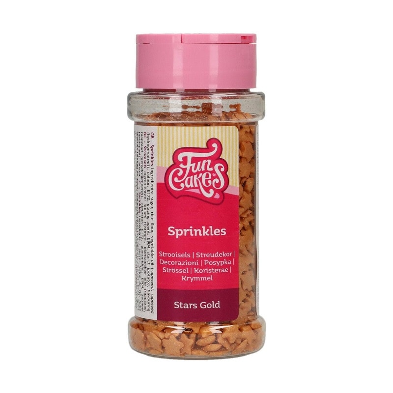 FunCakes - Strøssel Gold Stars 60 gram