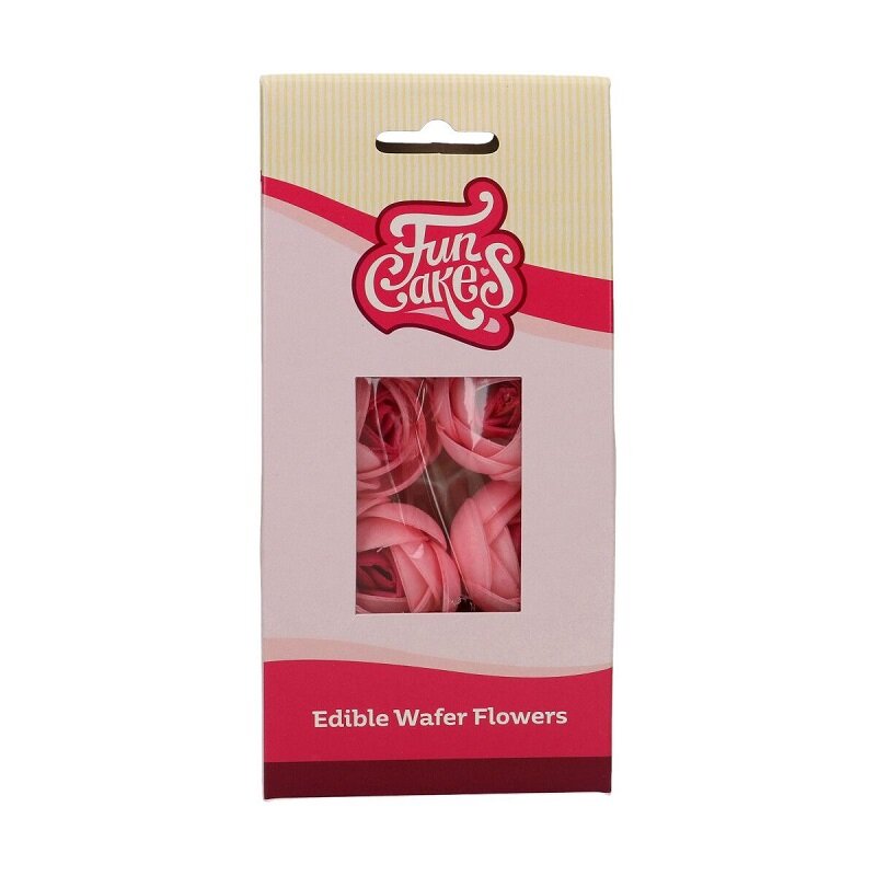 FunCakes - Spiselige Oblatblomster, Roser 6 stk.