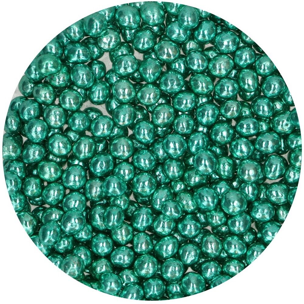 FunCakes - Sjokoladeperler Metallic Grønn 60 gram