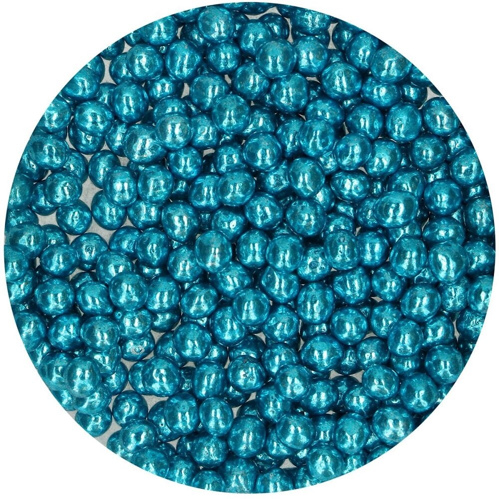 FunCakes - Sjokoladeperler Metallic Blå 60 gram