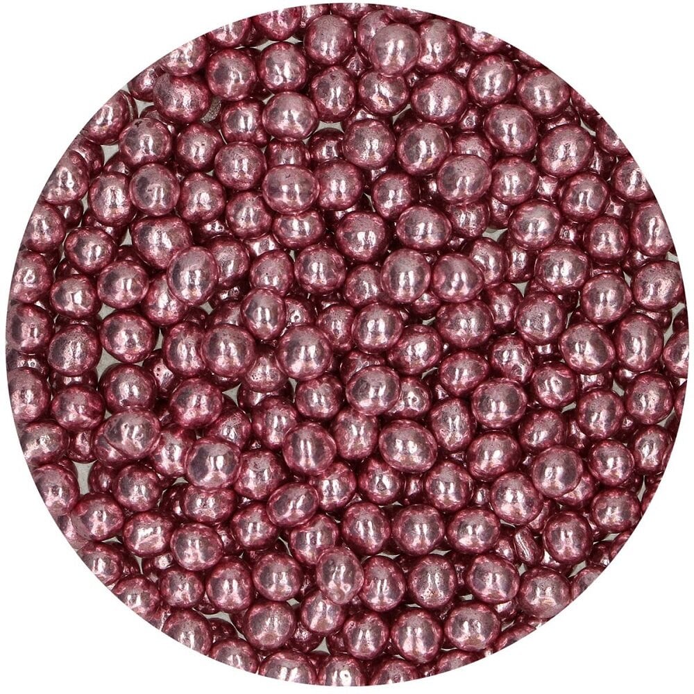 FunCakes - Sjokoladeperler Metallic Rosa 60 gram
