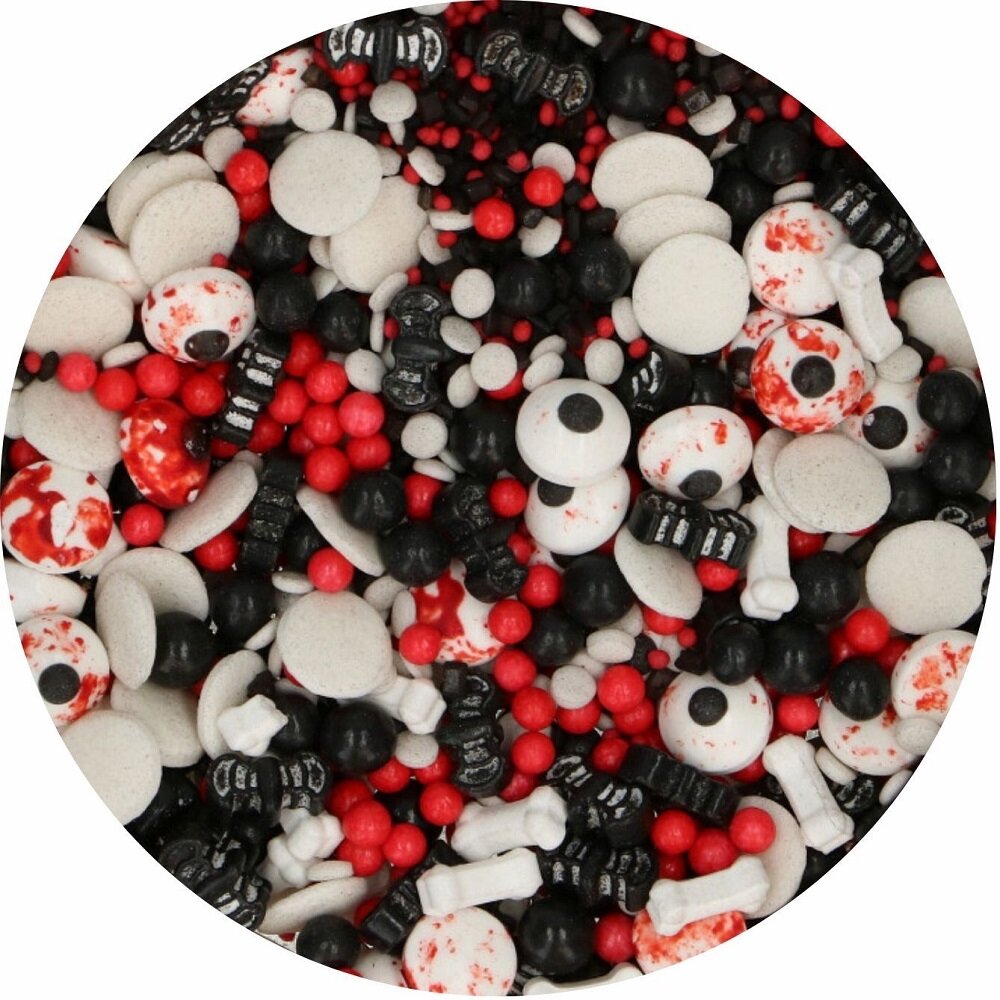 FunCakes - Halloween strøssel øyne og flaggermus 70 g