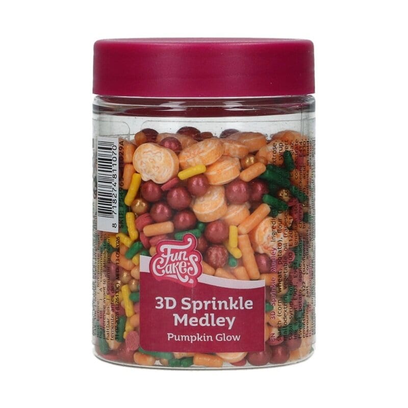FunCakes Halloweenstrøssel Pumpkin Glow 70 gram