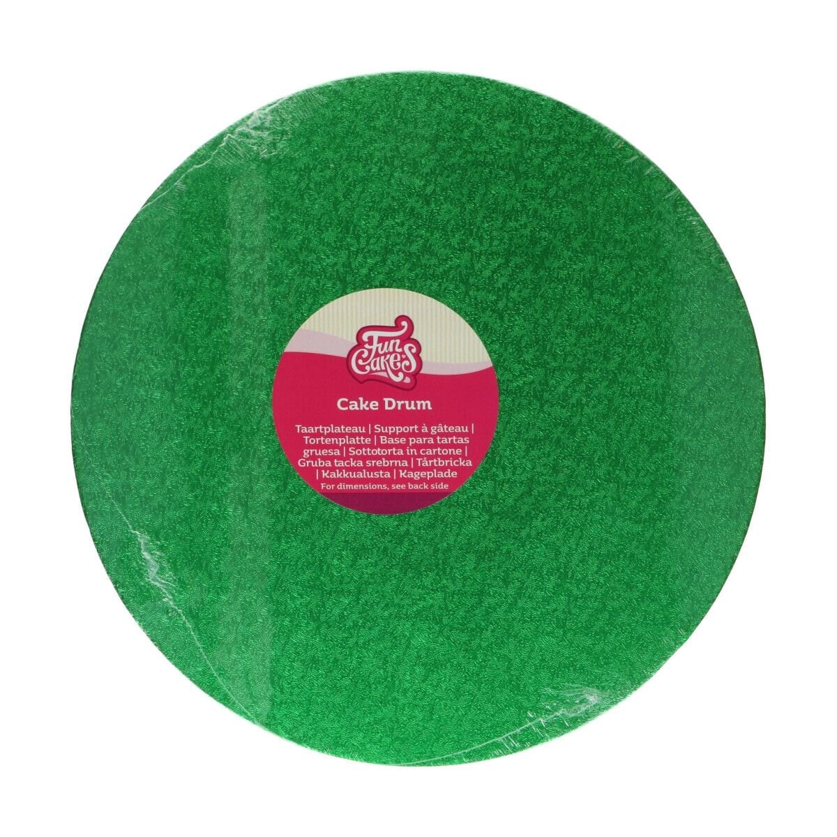 FunCakes - Kakebrett rund Grønn 30,5 cm