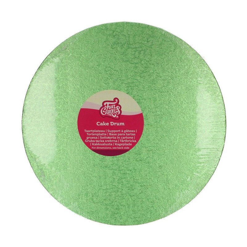 FunCakes - Kakebrett rundt Lysegrønt 30,5 cm