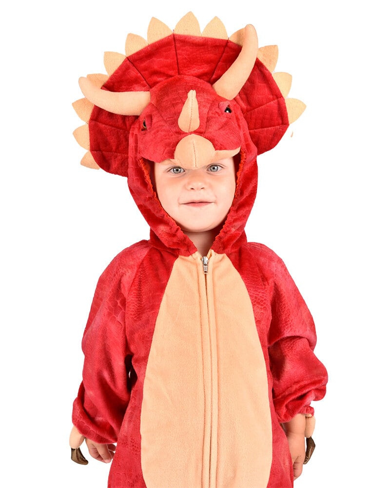 Dinosaur Triceratops Jumsuit Kostyme Barn 4-5 år