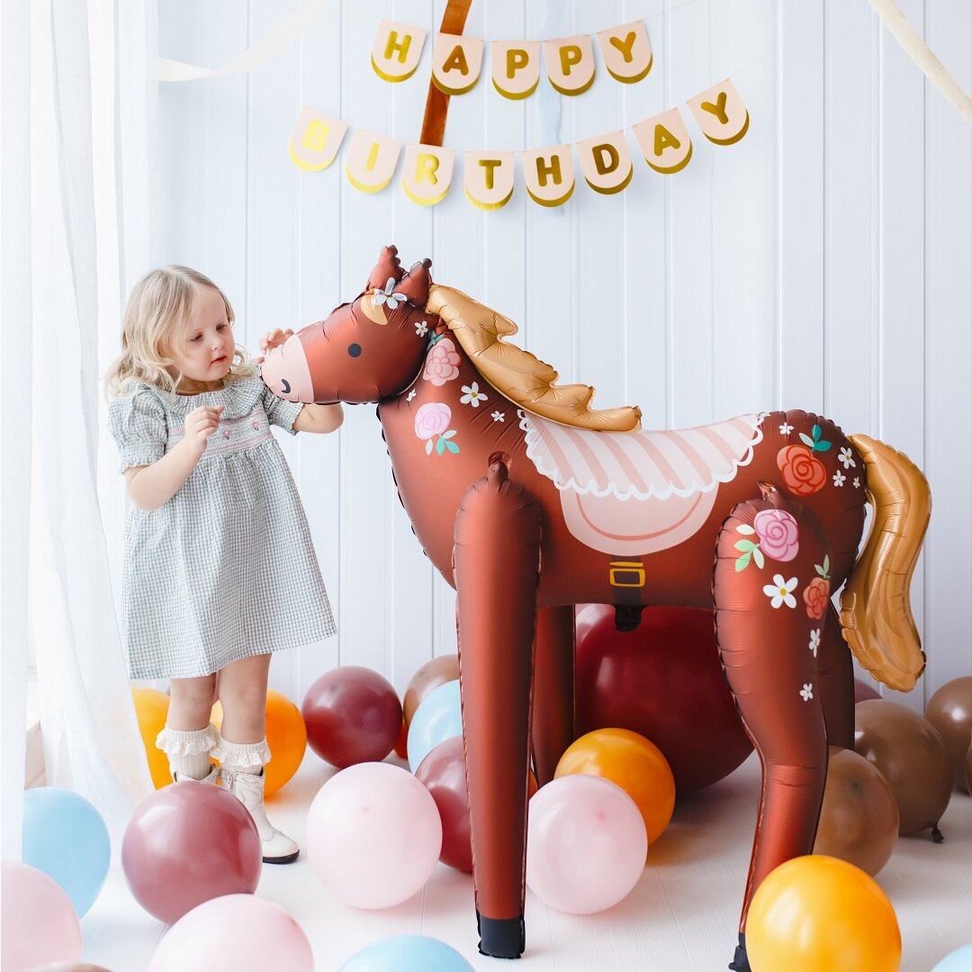 Folieballong Hest 126 x 110 cm