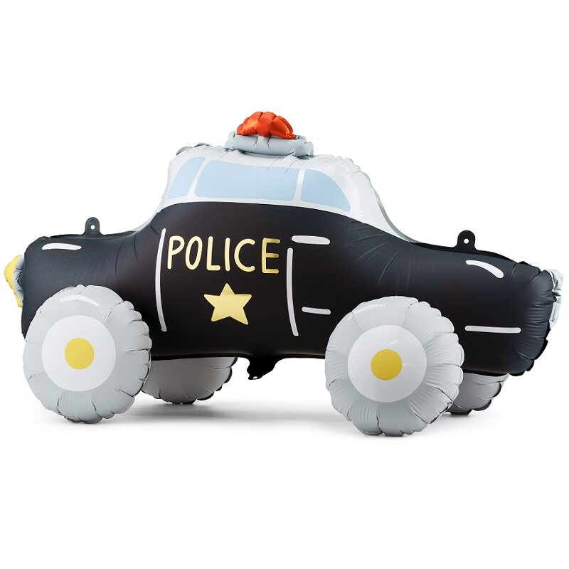 Folieballong Politibil 90 cm