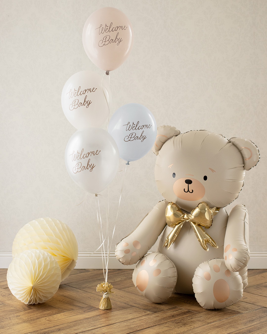 Teddybjørn Sittende Folieballong 84 cm