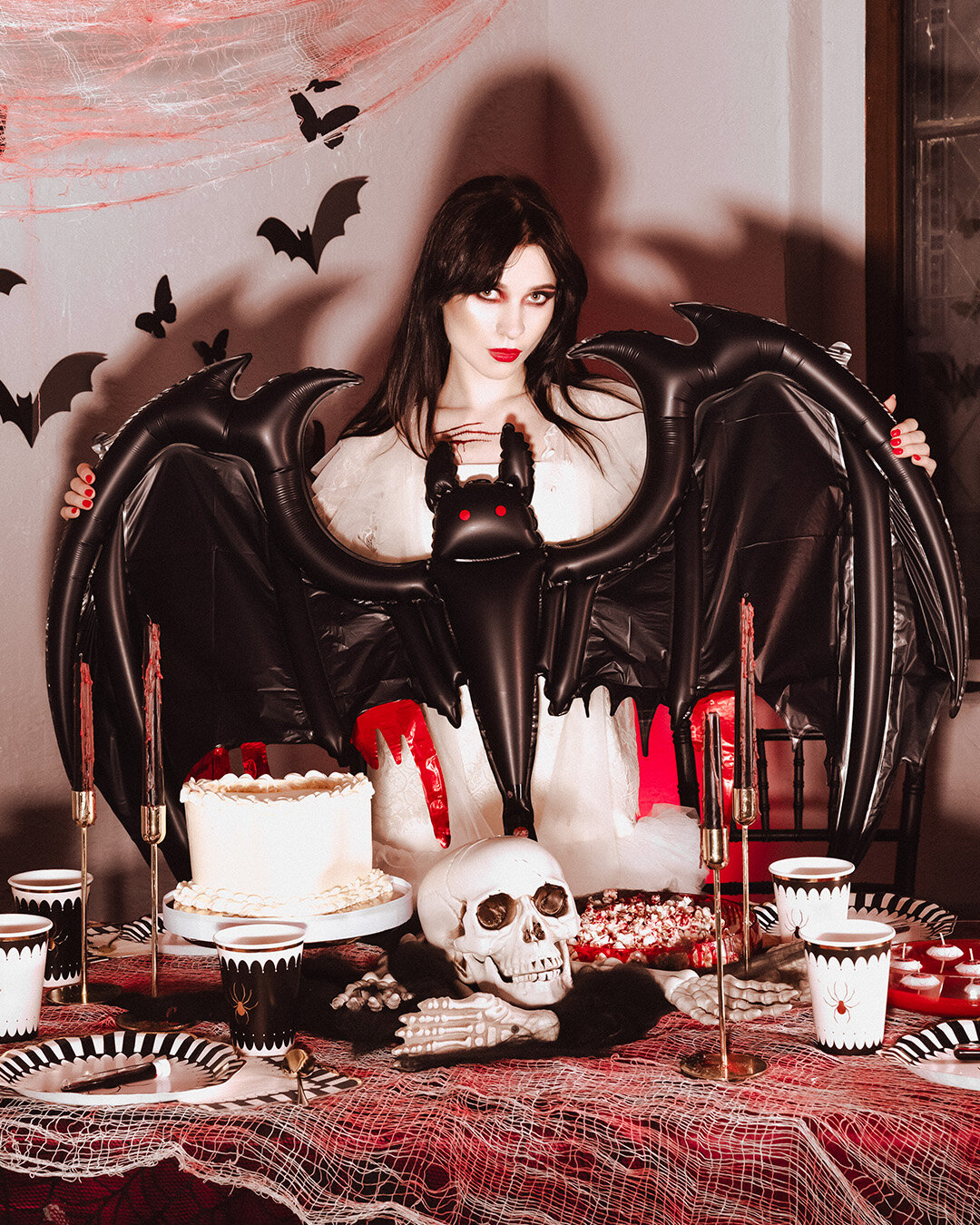 Flaggermus Folieballong 120 cm