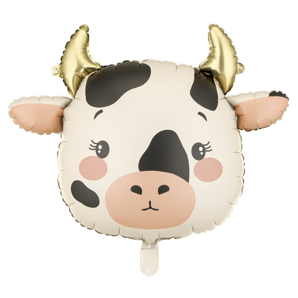 Folieballong Ku-ansikt 57 cm