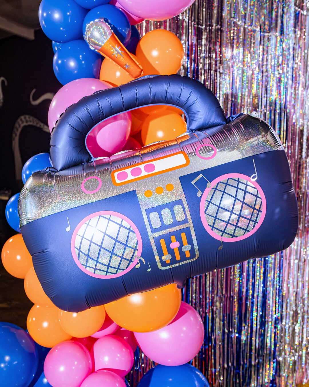 Folieballong Disco Boombox 98 cm