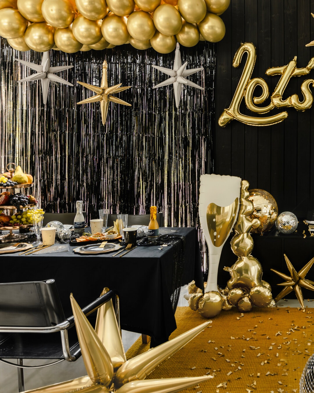 Folieballong Champagneglass 105 cm