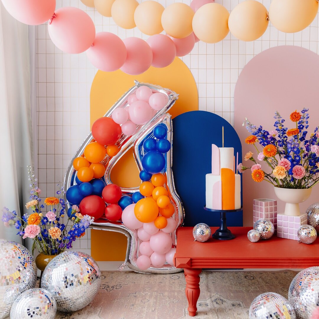 Ballongramme å pynte selv, 126 cm høy, tall 4