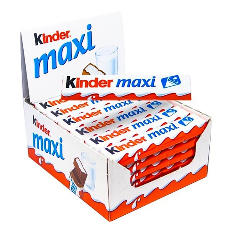 Kinder Maxi i Stor Pakke 36 stk.