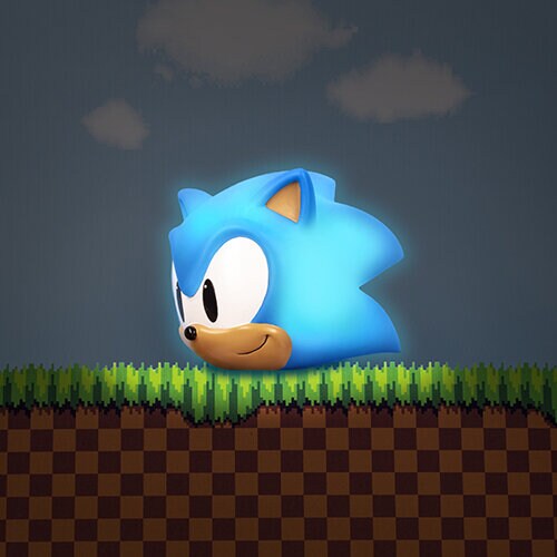 Sonic the Hedgehog, Mood Lampe Sonic's hode 12 cm