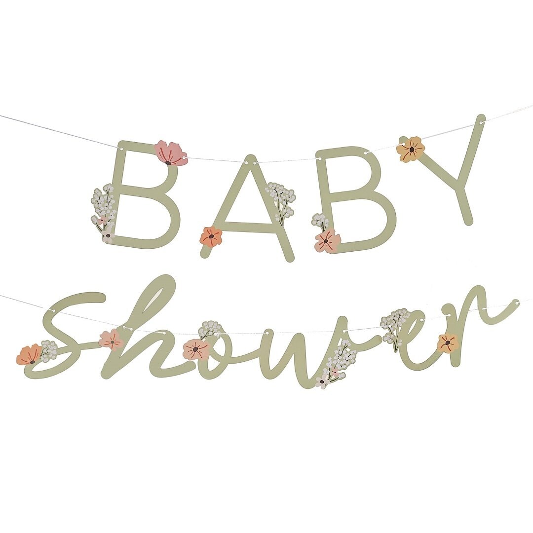 Floral Baby - Baby Shower Girlander